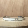 manchette arc en ciel argent nacre blanche saphir blanc