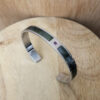 manchette arc en ciel argent nacre grise saphir prune vue haut