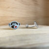 boutons de manchettes jungle SINGE argent laque 2 | 26 Passage, Créatrice de bijoux à Paris boutons de manchette collection le masculin jungle singe laque vue profil bijoux homme