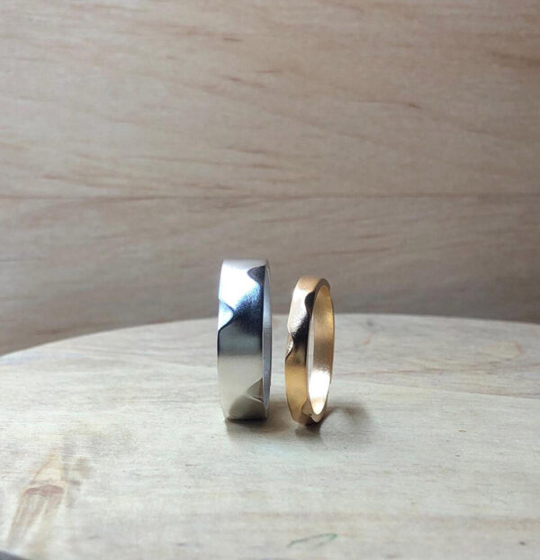 alliances vagues homme et femme collection les fiancailles bijou original