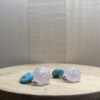 boutons de manchettes argent quartz rose godron disque turquoise | 26 Passage, Créatrice de bijoux à Paris boutons de manchettes vermeil et pierre fine collection les masculins