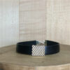 bracelet cuir noir motif losange argent | 26 Passage, Créatrice de bijoux à Paris bracelet cuir noir motif losange argent collection pour homme les masculins