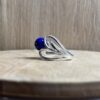 bague nid argent perle de lapis lazuli collection pierres